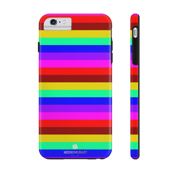 Gay Pride Colourful iPhone Case, Case Mate Tough Samsung Galaxy Phone Cases-Phone Case-Printify-iPhone 6/6s Plus Tough-Heidi Kimura Art LLC
