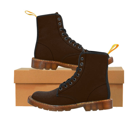 Gingerbread Brown Classic Solid Color Designer Women's Winter Lace-up Toe Cap Boots-Women's Boots-Heidi Kimura Art LLC Gingerbread Brown Women's Boots, Gingerbread Brown Classic Solid Color Designer Women's Winter Lace-up Toe Cap Boots (US Size 6.5-11)