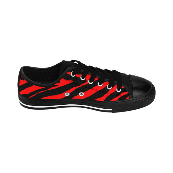 Red Zebra Print Women's Sneakers