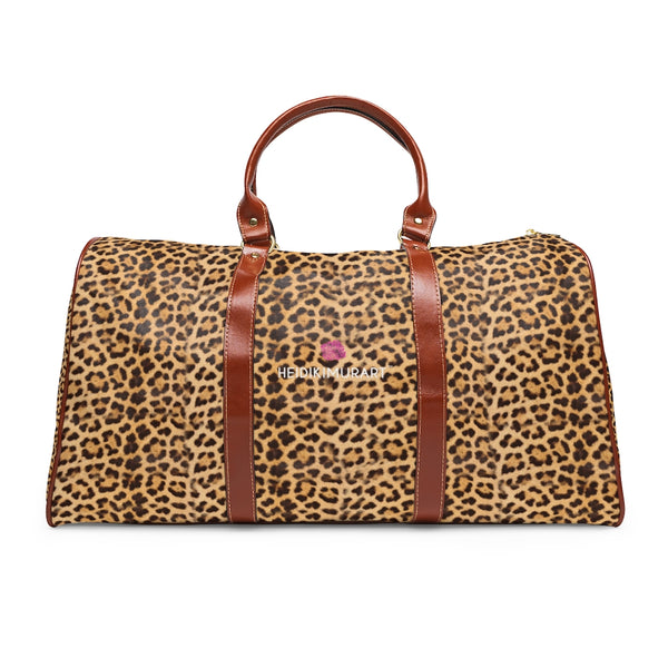 Leopard Print Waterproof Travel Bag