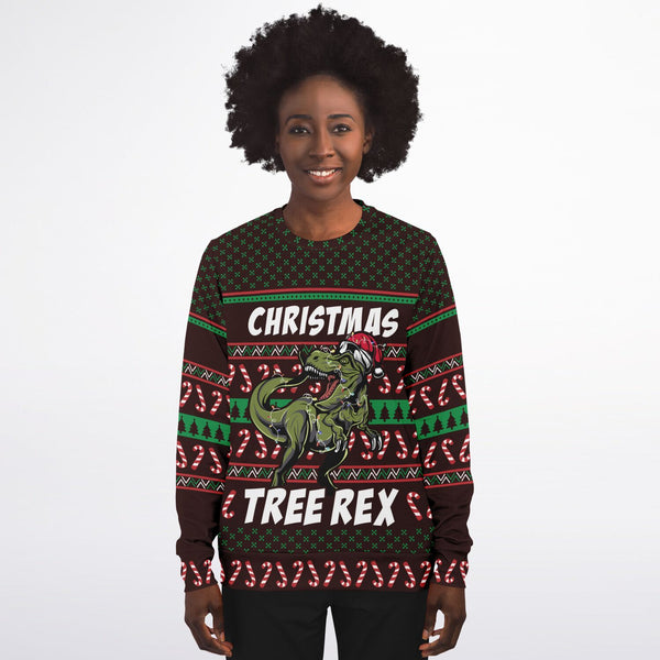 Christmas Holiday Dinosaur Sweatshirt