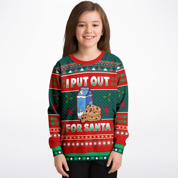 Cute Cookie Christmas Kid's Sweatshirt