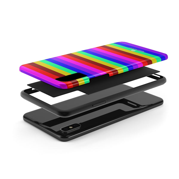 Gay Pride Colourful iPhone Case, Case Mate Tough Samsung Galaxy Phone Cases-Phone Case-Printify-Heidi Kimura Art LLC