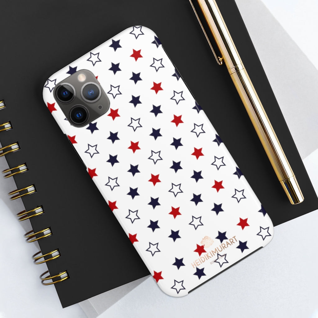 American Patriotic Print Phone Case, Star Print Case Mate Tough Phone Cases-Made in USA American Patriotic Print Phone Case, Star Print Case Mate Tough Phone Cases-Made in USA