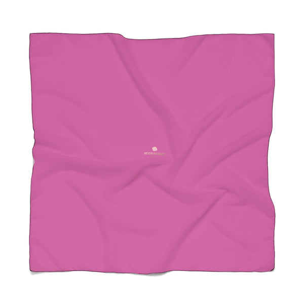 Hot Pink Designer Poly Scarf, Solid Color Lightweight Fashion Accessories- Made in USA-Accessories-Printify-Poly Chiffon-25 x 25 in-Heidi Kimura Art LLC