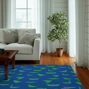 Blue Crane Print Dornier Rug