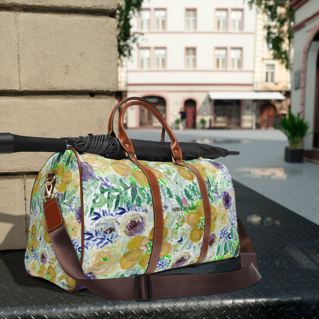 Floral Print Waterproof Travel Bag