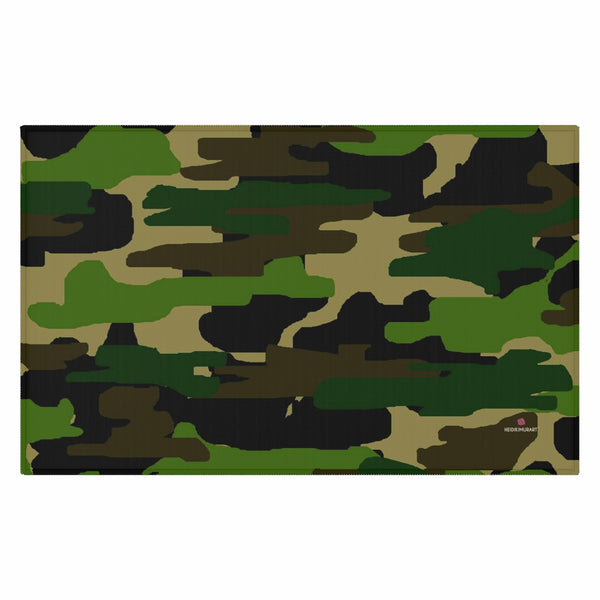 Green Camo Print Dornier Rug