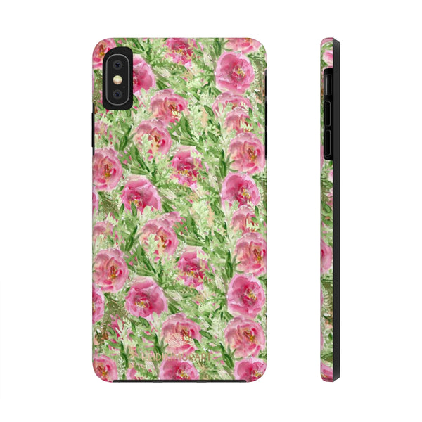 Red Rose Floral Phone Case, Flower Print Case Mate Tough Phone Cases-Made in USA - Heidikimurart Limited 