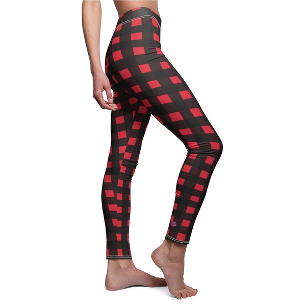 Buffalo Red Plaid Casual Leggings