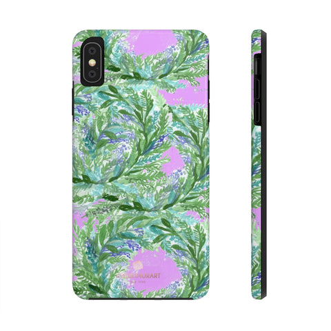 Pink Purple Lavender Floral Print Designer Case Mate Tough Phone Cases-Made in USA - Heidikimurart Limited 