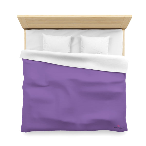 Light Purple Color Duvet Cover,  Solid Color Best Microfiber Duvet Cover