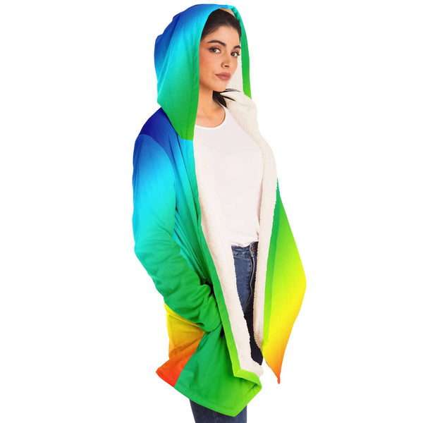 Rainbow Ombre Unisex Cloak-Microfleece Cloak - AOP-Subliminator-Heidi Kimura Art LLC