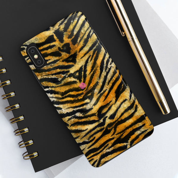 Tiger Stripe Phone Case, Animal Print Designer Case Mate Tough Phone Cases-Made in USA - Heidikimurart Limited 