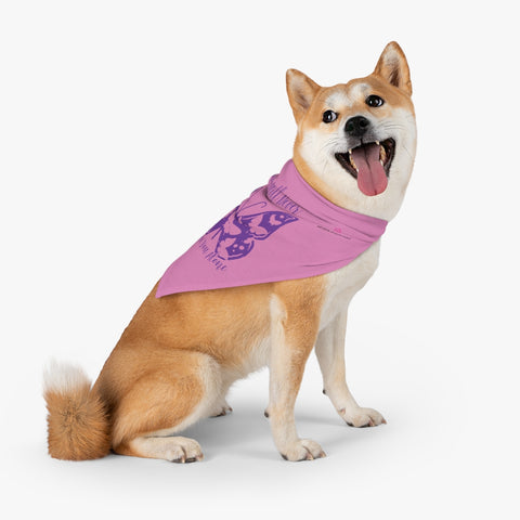 Pink Pet Bandana, Designer Pet Accessories For Indoor/ Outdoor Dogs or Cats - Printed in USA For Cat/ Dog Dads and Mom Pet Owners, Dog Birthday Bandana, Small Dog Bandana, Best Dog Bandanas, Unique Dog Bandanas 