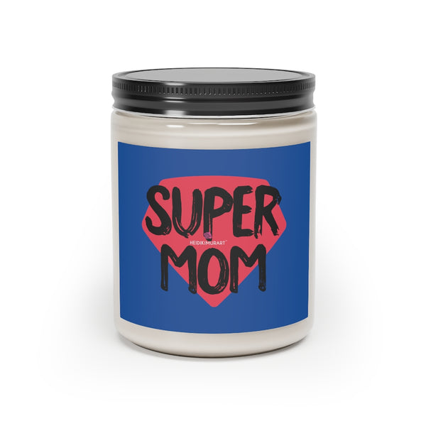 Super Mom's Scented Candle, 9oz Best Vanilla or Cinnamon Stick Candle In A Glass Container For Mothers - Made in the USA