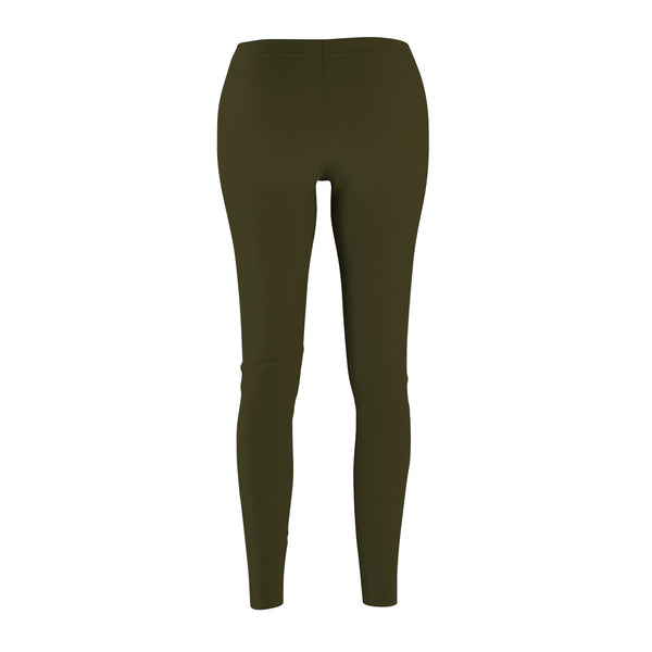 Seaweed Grayish Green Classic Solid Color Women's Casual Leggings-Made in USA-Casual Leggings-Heidi Kimura Art LLC Seaweed Green Ladies' Tights, Seaweed Grayish Green Classic Solid Color Modern Essential Skinny Fit Polyester Brushed Suede Soft and Comfy Premium Quality Women's Casual Leggings-Made in USA (US Size: XS-2XL)