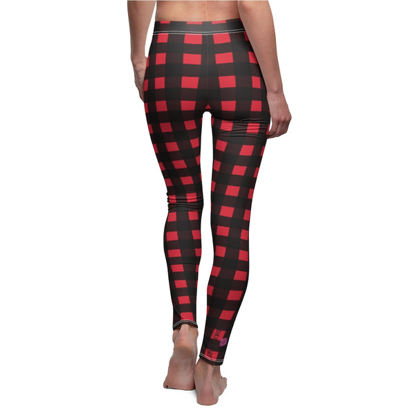 Buffalo Red Plaid Casual Leggings