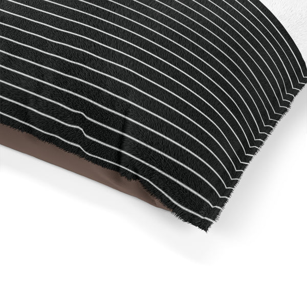 Black Striped Soft Pet Bed - Heidikimurart Limited 