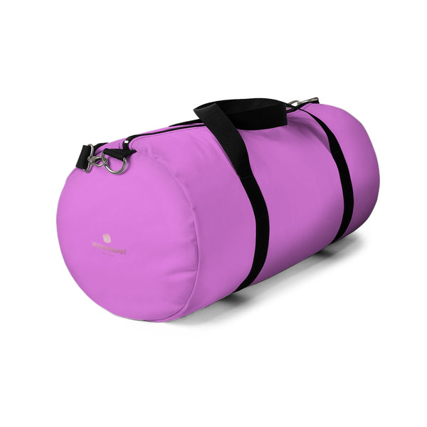 Solid Pink Color All Day Small 20"Long Or Large 23"Long Size Duffel Bag-Duffel Bag-Heidi Kimura Art LLC Pink Unisex Duffle Bag, Solid Pink Color All Day Small 20"Long Or Large 23"Long Size Duffel Bag, Made in USA, Small Pink Duffle Bag, Pink Duffle Bag, Pink Sports Duffle Bag Travel Luggage