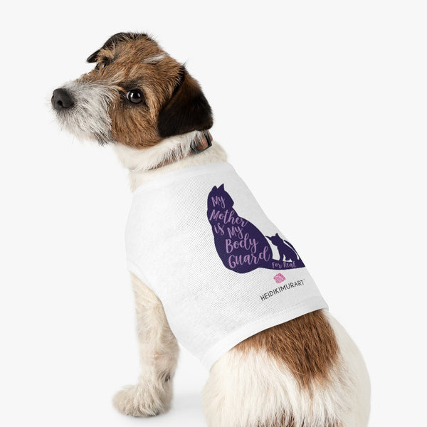 Best Pet Tank Top For Dog/ Cat, Purple Lovely Heart Mom Premium Cotton Pet Clothing For Cat/ Dog Moms, For Medium, Large, Extra Large Dogs/ Cats, (Size: M, L, XL)-Printed in USA, Tank Top For Dogs Puppies Cats, Dog Tank Tops, Dog Clothes, Dog Cat Suit/ Tshirt, T-Shirts For Dogs, Dog, Cat Tank Tops, Pet Clothing, Pet Tops, Dog Outfit Shirt, Dog Cat Sweater, Gift Dog Cat Mom Dad, Pet Dog Fashion 