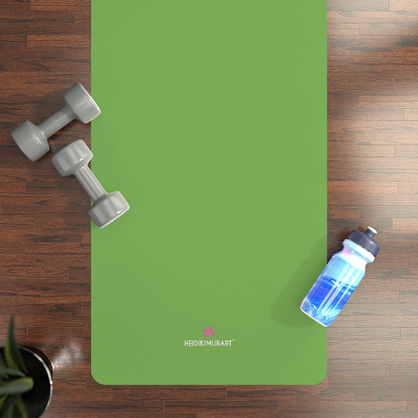 Light Green Rubber Yoga Mat - Printed in USA (Size: 24” x 68”)