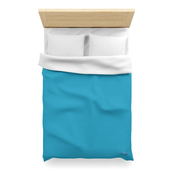Blue Color Duvet Cover,  Solid Color Best Microfiber Duvet Cover