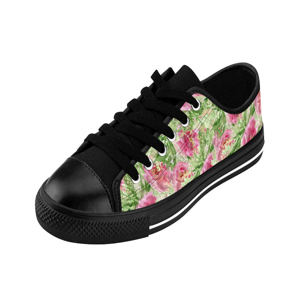 Garden Rose Print Women's Sneakers