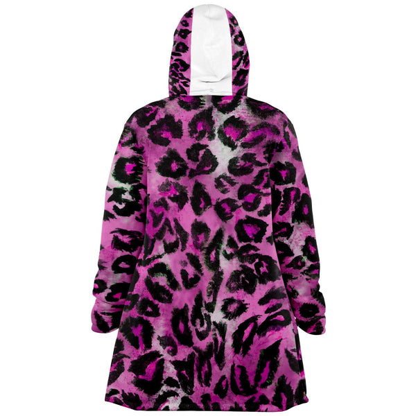 Red Leopard Unisex Cloak Jacket - Heidikimurart Limited 