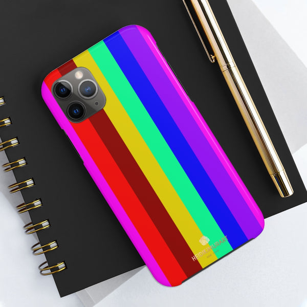 Gay Pride Colorful iPhone Case, Case Mate Tough Samsung Galaxy Phone Cases-Phone Case-Printify-Heidi Kimura Art LLC