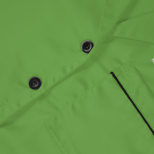 Light Green Women's Satin Pajamas, Luxury Premium Solid Color Loungewear For Women