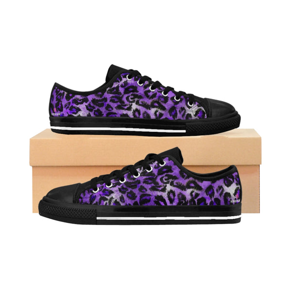 Purple Animal Print Women's Sneakers