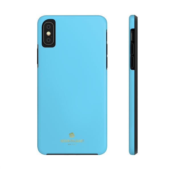 Blue Solid Color Phone Case, Modern Case Mate Tough Phone Cases-Made in USA - Heidikimurart Limited 