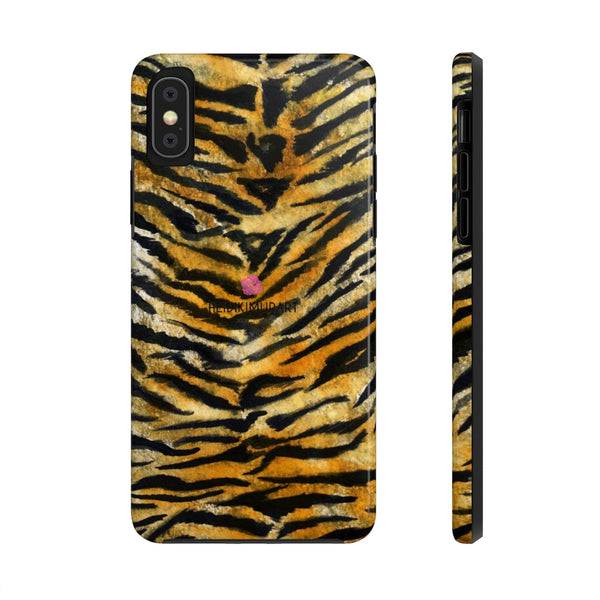 Tiger Stripe Phone Case, Animal Print Designer Case Mate Tough Phone Cases-Made in USA - Heidikimurart Limited 