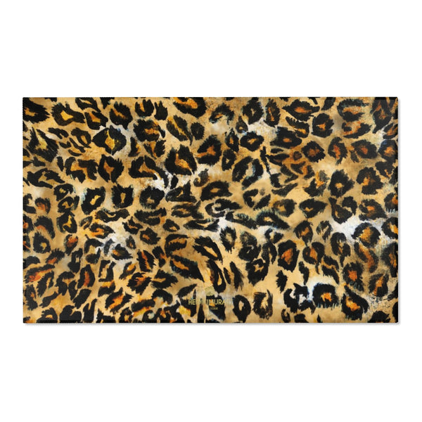 Leopard Animal Print Designer 24x36, 36x60, 48x72 inches Area Rugs - Printed in USA-Area Rug-60" x 36"-Heidi Kimura Art LLC