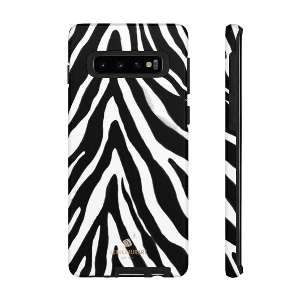 Zebra Stripe Phone Case, Animal Print Tough Designer Phone Case -Made in USA-Phone Case-Printify-Samsung Galaxy S10-Glossy-Heidi Kimura Art LLC