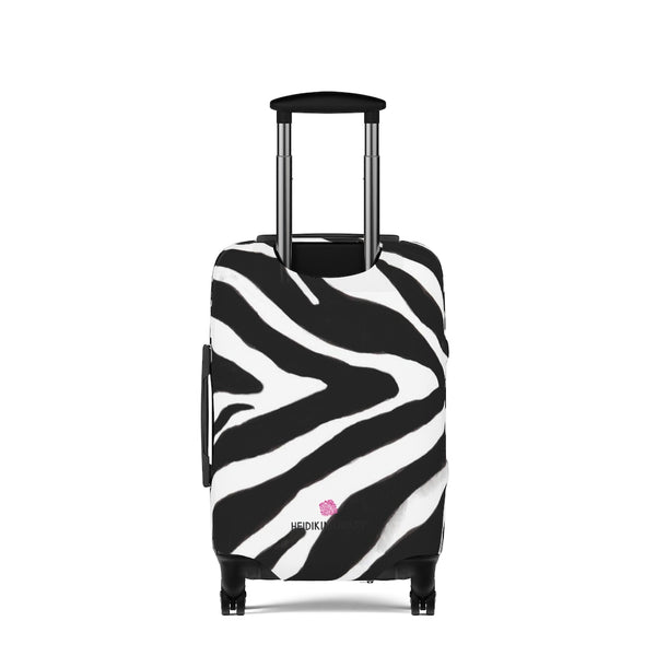 Black Zebra Print Luggage Cover