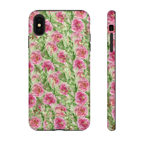 Garden Rose Phone Case, Roses Floral Print Tough Designer Phone Case -Made in USA-Phone Case-Printify-iPhone XS MAX-Glossy-Heidi Kimura Art LLC