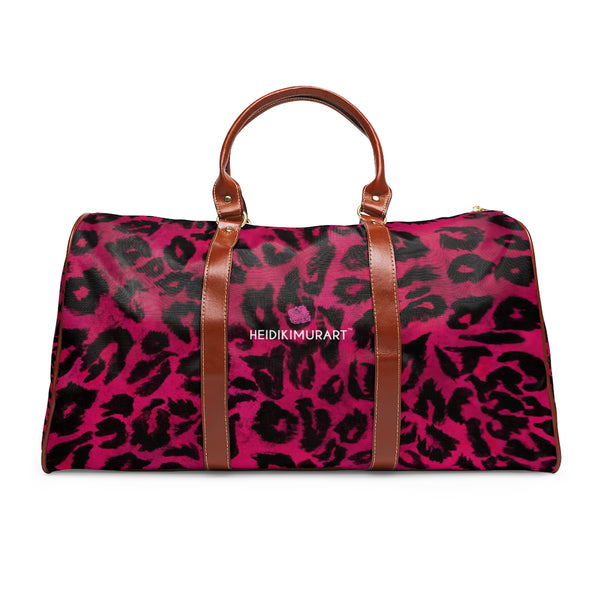 Pink Leopard Waterproof Travel Bag