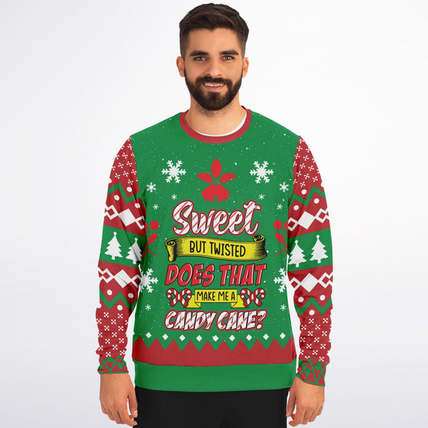 Candy Cane Christmas Adult's Sweatshirt