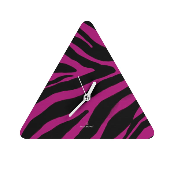 Pink Zebra Fun Wall Clocks