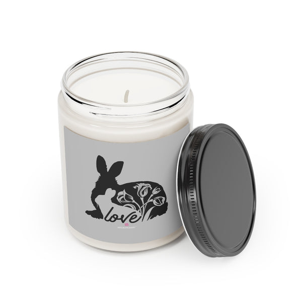 Easter Bunny Soy Wax Candle, 9oz Candle in a glass container - Made in the USA