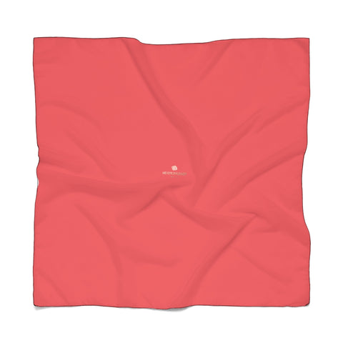 Red Designer Poly Scarf, Solid Color Lightweight Unisex Fashion Accessories- Made in USA-Accessories-Printify-Poly Voile-25 x 25 in-Heidi Kimura Art LLC Red Sheer Poly Scarf, Classic Solid Color Print Lightweight Delicate Sheer Poly Voile or Poly Chiffon 25"x25" or 50"x50" Luxury Designer Fashion Accessories- Made in USA, Fashion Sheer Soft Light Polyester Square Scarf