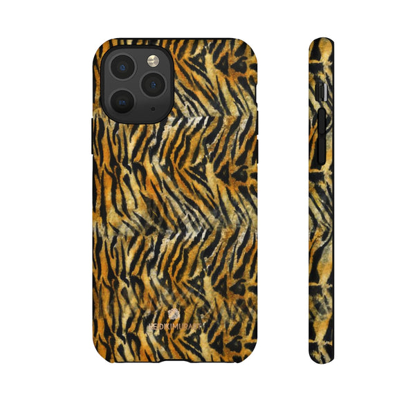 Tiger Striped Print Tough Cases, Designer Phone Case-Made in USA-Phone Case-Printify-iPhone 11 Pro-Matte-Heidi Kimura Art LLC