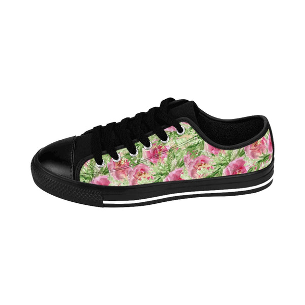 Garden Rose Print Women's Sneakers