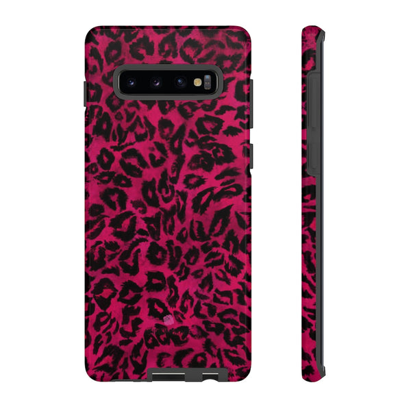 Pink Leopard Designer Tough Cases, Animal Print Best Case Mate iPhone Samsung Case-Made in USA - Heidikimurart Limited 