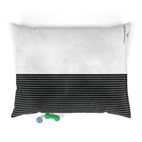 Black Striped Soft Pet Bed - Heidikimurart Limited 