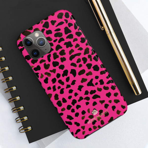 Hot Pink Cheetah Animal Print Phone Case, Case Mate Tough Phone Cases-Made in USA - Heidikimurart Limited 