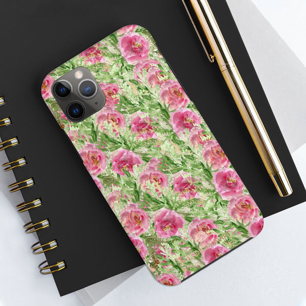 Red Rose Floral Phone Case, Flower Print Case Mate Tough Phone Cases-Made in USA - Heidikimurart Limited 