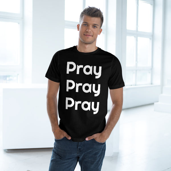Pray Christian Unisex Tee, Best Unisex Deluxe Christian Religious T-shirt For Men or Women (US Size: XS-3XL)